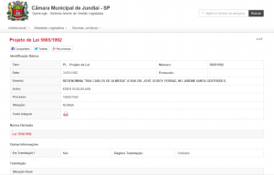 PR Projeto de Lei 5665 - 1992